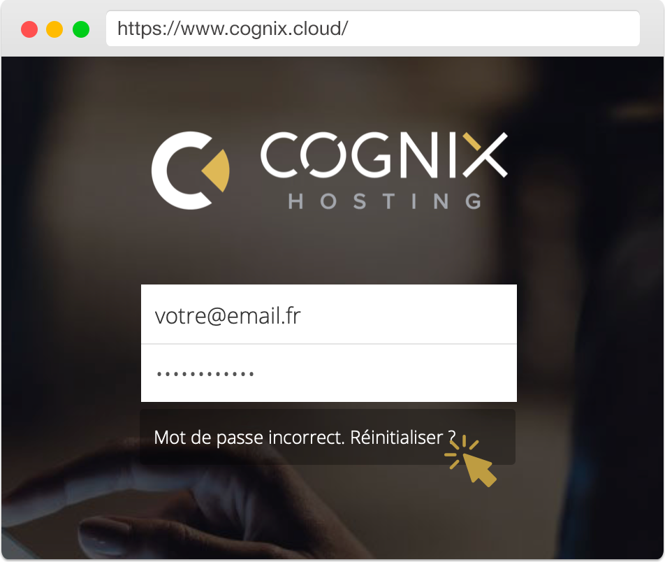 Cognix Cloud - Cloud sécurisé - Mot de passe