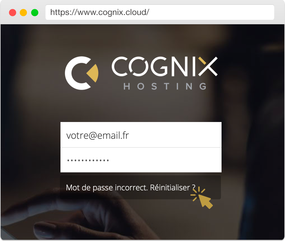 Cognix Cloud - Cloud sécurisé - Mot de passe Cognix Cloud - Cloud sécurisé - Mot de passe