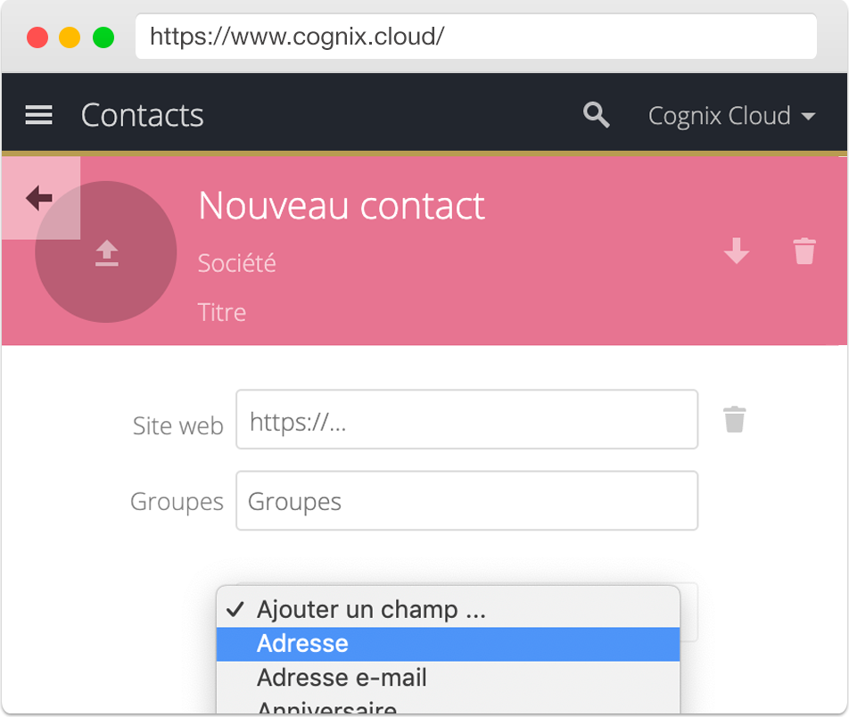 Cognix Cloud - Contacts Cognix Cloud - Contacts